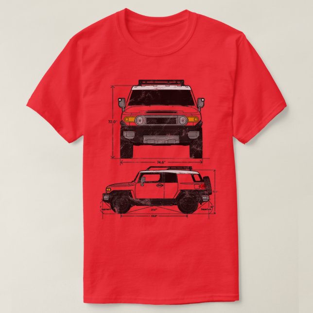 Camiseta Regalo de cumpleaños FJ Cruiser (Diseño del anverso)