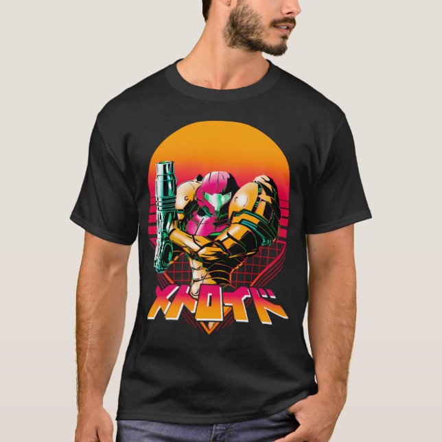 Camiseta Regalo de cumpleaños Metroid Dread Samus Material  (Anverso)