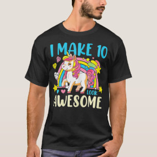 Camiseta regalo de cumpleaños niña 10 años genial lindo uni