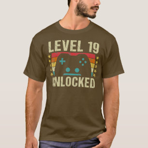 Camiseta Regalo de cumpleaños número 19 de Vintage de juego