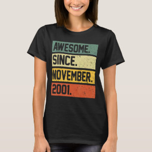 Camiseta Regalo de cumpleaños número 21 años asombroso desd