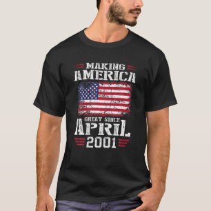 Camiseta Regalo de cumpleaños número 21 que hace a Estados
