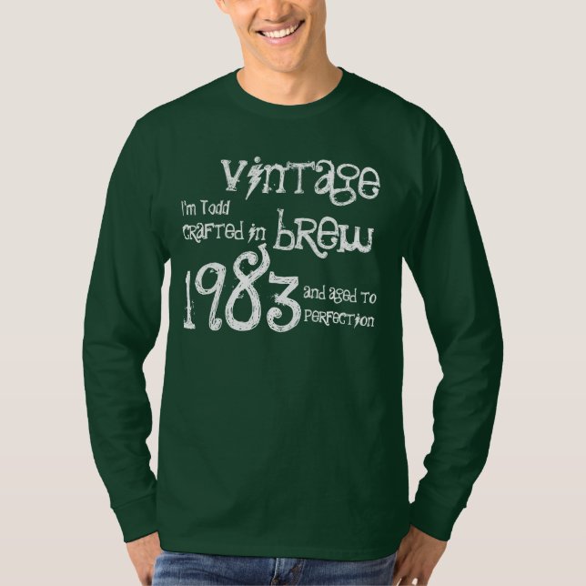 Camiseta Regalo de cumpleaños número 30 1983 Viñeta (Anverso)