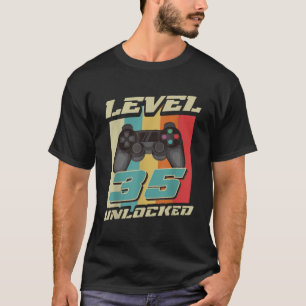 Camiseta Regalo de cumpleaños número 35 para juegos niño de