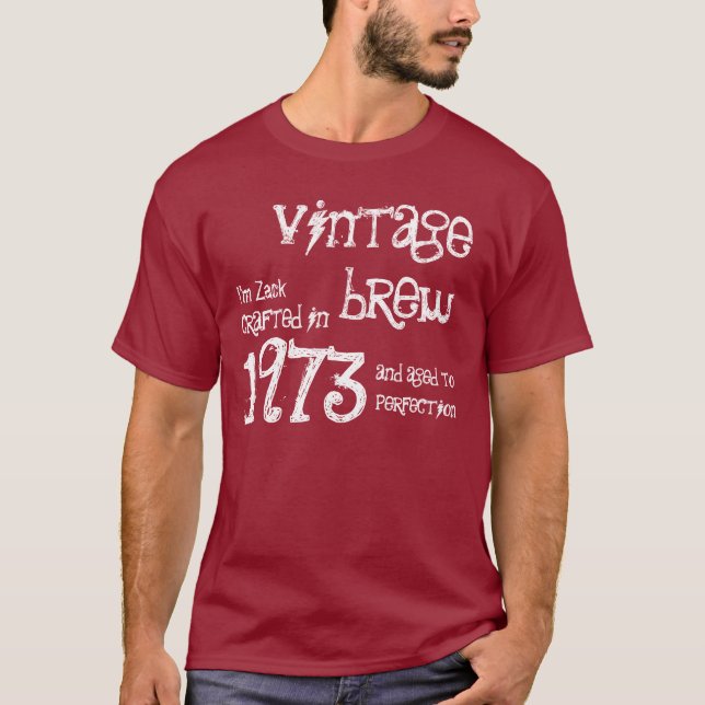 Camiseta Regalo de cumpleaños número 40 1973 Vendimia (Anverso)