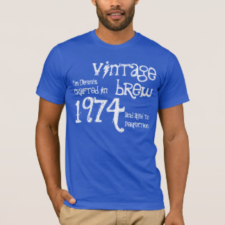 Camiseta Regalo de cumpleaños número 40 1974 Vintage Brew V
