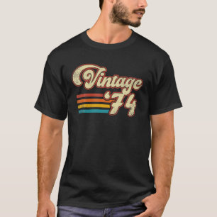 Camiseta Regalo de cumpleaños número 50 Retro Vintage 1974 