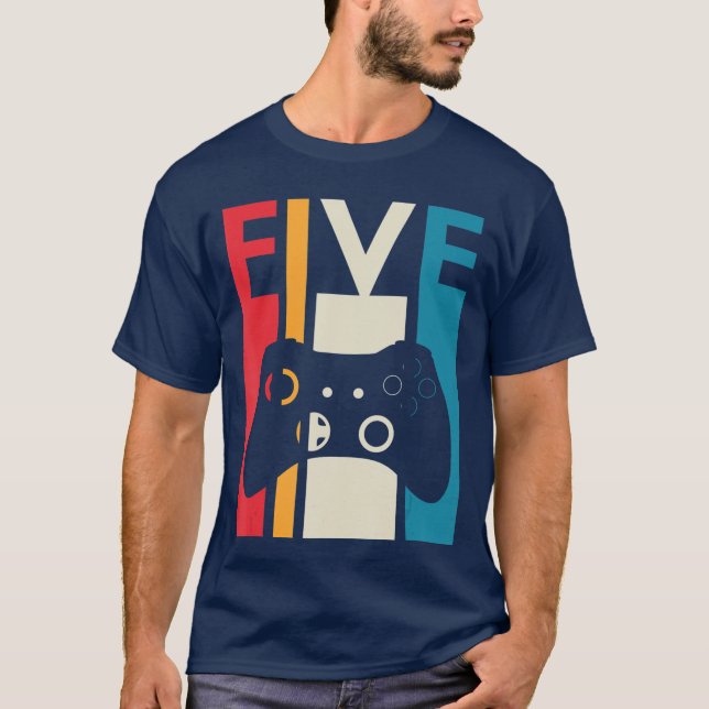Camiseta Regalo de cumpleaños número 5 Cinco cumpleaños de  (Anverso)