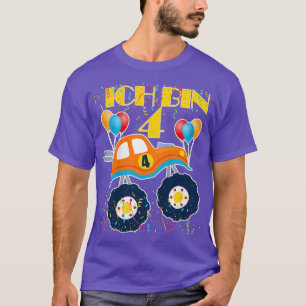 Camiseta Regalo de cumpleaños para niños Camión monstruo Ic