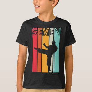 Camiseta Regalo de cumpleaños para niños de 7 años Karate R