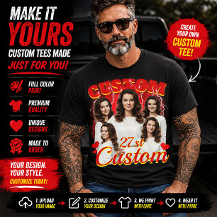 Camiseta Regalo de cumpleaños personalizado para tu novia