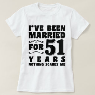Camiseta Regalo de cumpleaños por 51 años de casados