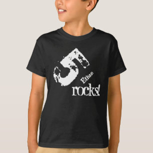 Camiseta Regalo de cumpleaños por número de cinco años e