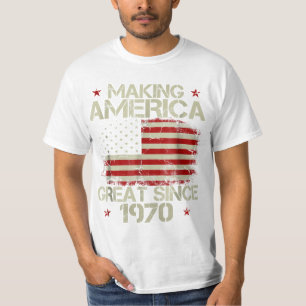 Camiseta Regalo de cumpleaños que hace a Estados Unidos gra