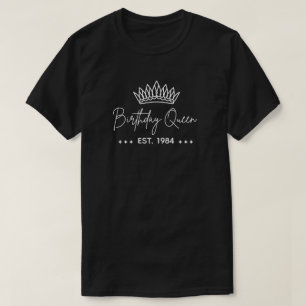 Camiseta Regalo de cumpleaños Reina Est 1984 para mujeres 4