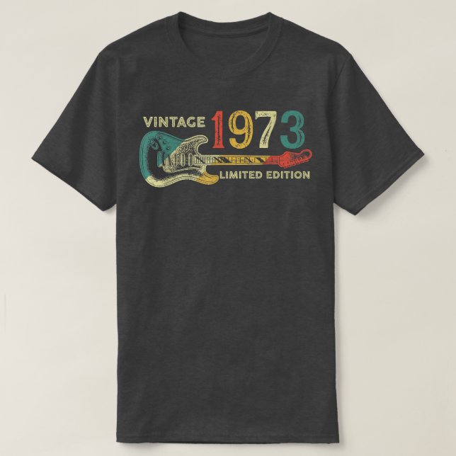 Camiseta Regalo de cumpleaños Retro 1973 para los hombres G (Diseño del anverso)