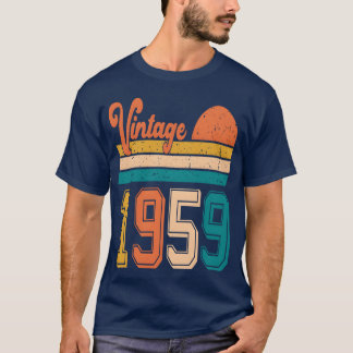 Camiseta Regalo de cumpleaños vintage 1959 amigos