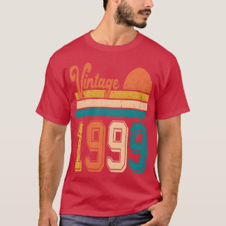 Camiseta Regalo de cumpleaños Vintage 1999 retro