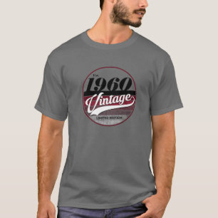 Camiseta Regalo de cumpleaños Vintage Est Nació en 1960 Cum