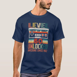 Camiseta Regalo De Cumpleaños Vintage Mejor De 1962 Desbloq