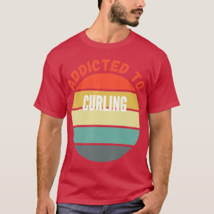 Camiseta Regalo de curling, adicto al curling