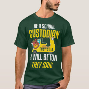 Camiseta Regalo de custodio de Chiste de escuela de humor