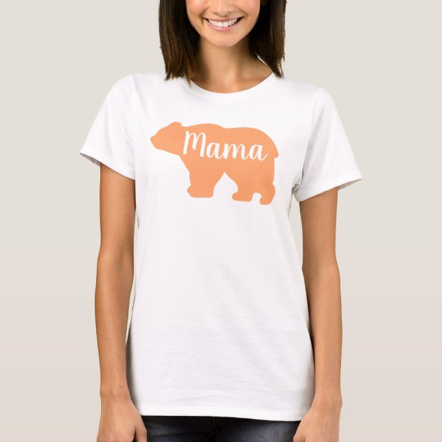 Camiseta Regalo de Día de la Madre de diseño de naranja de  (Anverso)
