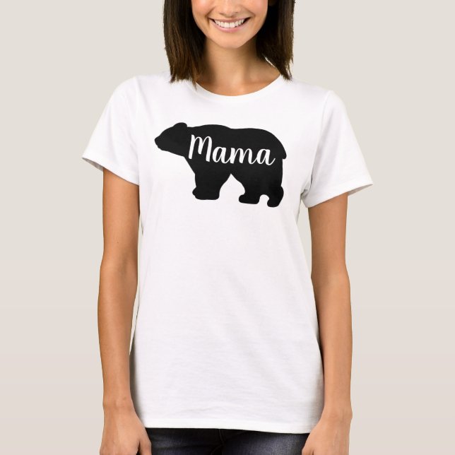 Camiseta Regalo de Día de la Madre de diseño de oso dulce M (Anverso)