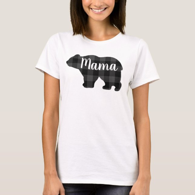 Camiseta Regalo de Día de la Madre de diseño de oso dulce M (Anverso)