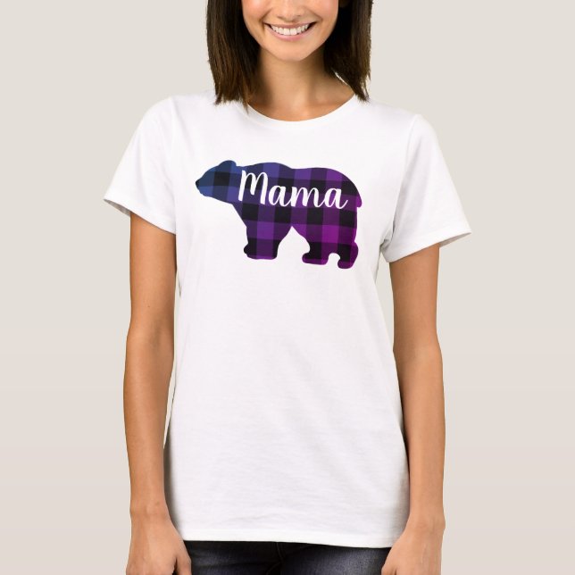 Camiseta Regalo de Día de la Madre de diseño púrpura de Cut (Anverso)