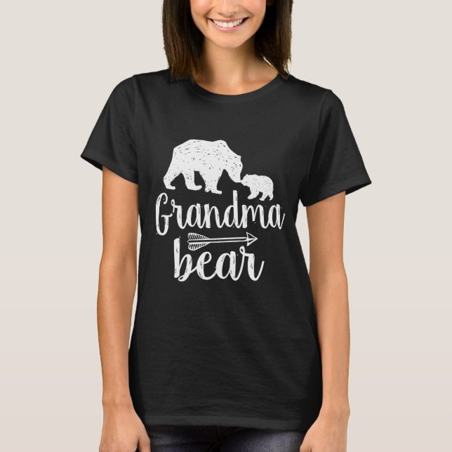 Camiseta Regalo de Día de la Madre de oso de la abuela (Anverso)