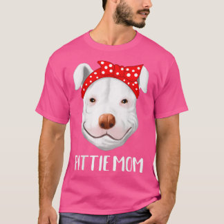Camiseta Regalo de Día de la Madre de Pitbull Dog Aovers Pi