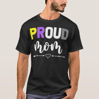 Camiseta Regalo de Día de la Madre Orgullo no binario Orgul