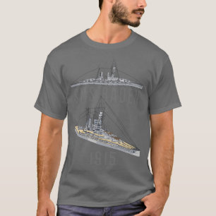 Camiseta Regalo de diagramas de buque de guerra SMS Baden G