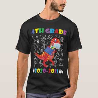 Camiseta Regalo de dinosaurios divertidos de 4º grado de vu