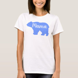 Camiseta Regalo de diseño azul de Cute Mama