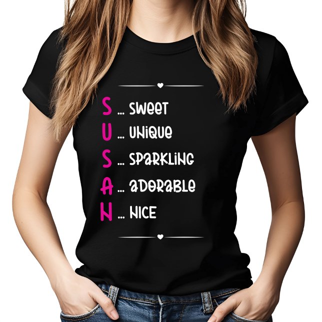 Camiseta Regalo de diseño de acrónimo SUSAN (Subido por el creador)