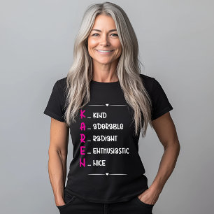 Camiseta Regalo de diseño de acrónimos de KAREN