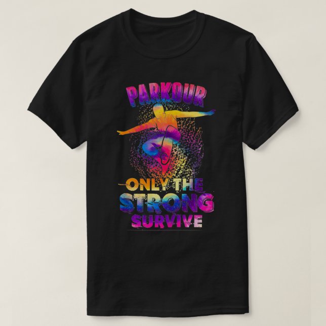 Camiseta Regalo de diseño de arcoiris colorido para gimnast (Diseño del anverso)