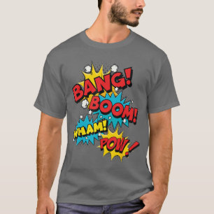 Camiseta Regalo de diseño de efecto de sonido de cómic Bang