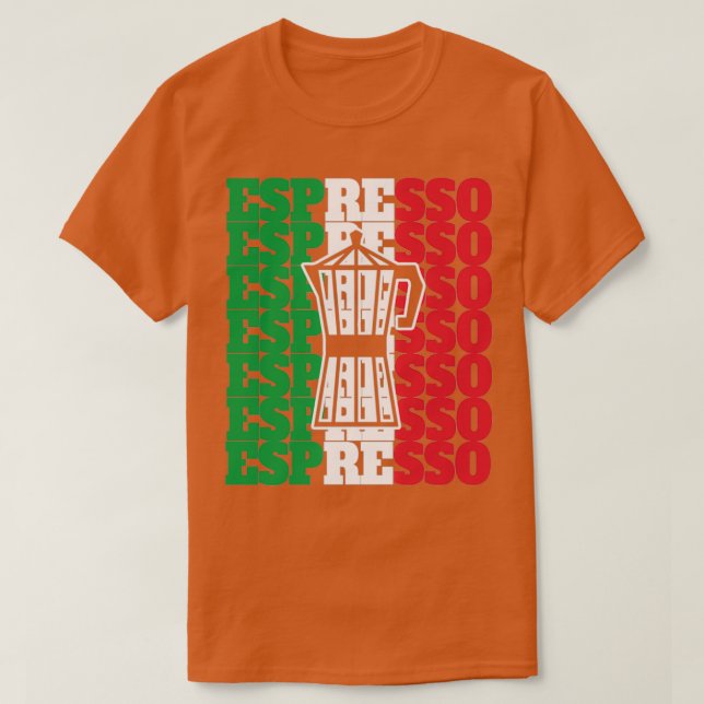 Camiseta Regalo de diseño de Espresso Italia (Diseño del anverso)