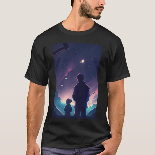 Camiseta Regalo de diseño de estampado de padres e hijos (Anverso)