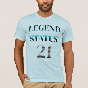 Camiseta Regalo de diseño de estilo de año de cumpleaños 21