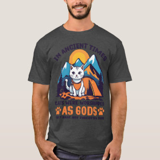 Camiseta Regalo de diseño de gato pescador blanco para acam
