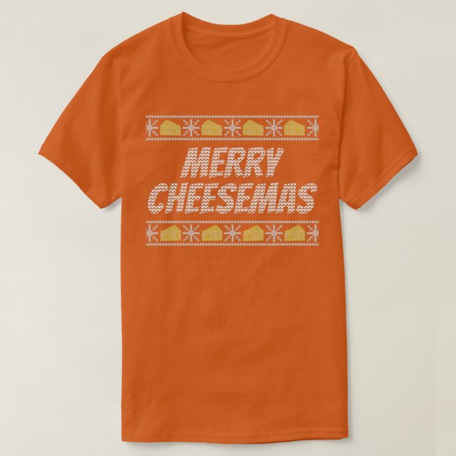 Camiseta Regalo de diseño de quesos para Navidades de queso (Diseño del anverso)