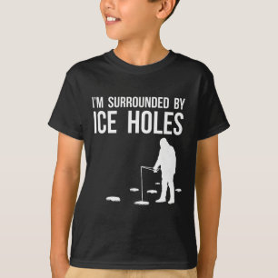 Camiseta Regalo de diseño divertido de pesca en hielo Estoy