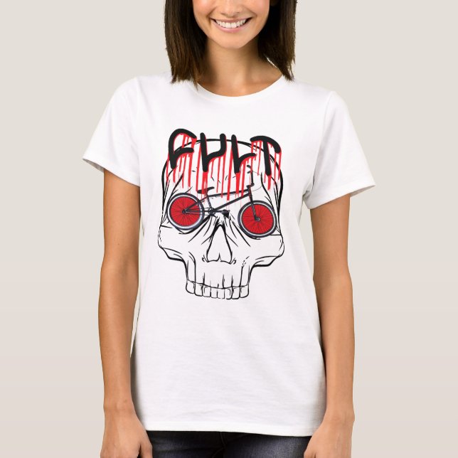 Camiseta Regalo De Disfraces De Cult Bmx Halloween Para Muj (Anverso)