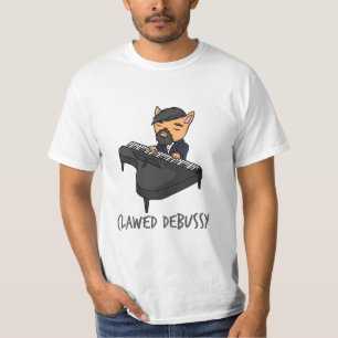 Camiseta Regalo de diversión de gato del jugador de piano 
