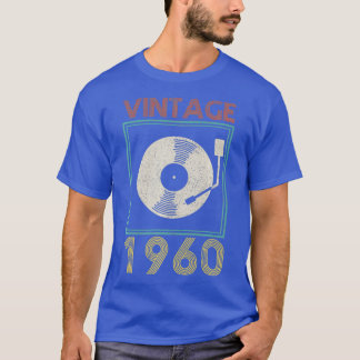 Camiseta Regalo de DJ Vintage 1960 Vinyl Record 60