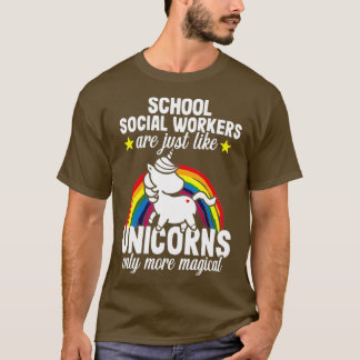 Camiseta Regalo de docente de Unicorn para trabajador socia